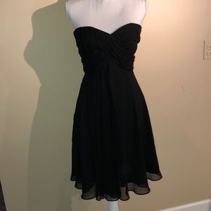 Black Strapless White House Black Market Dress